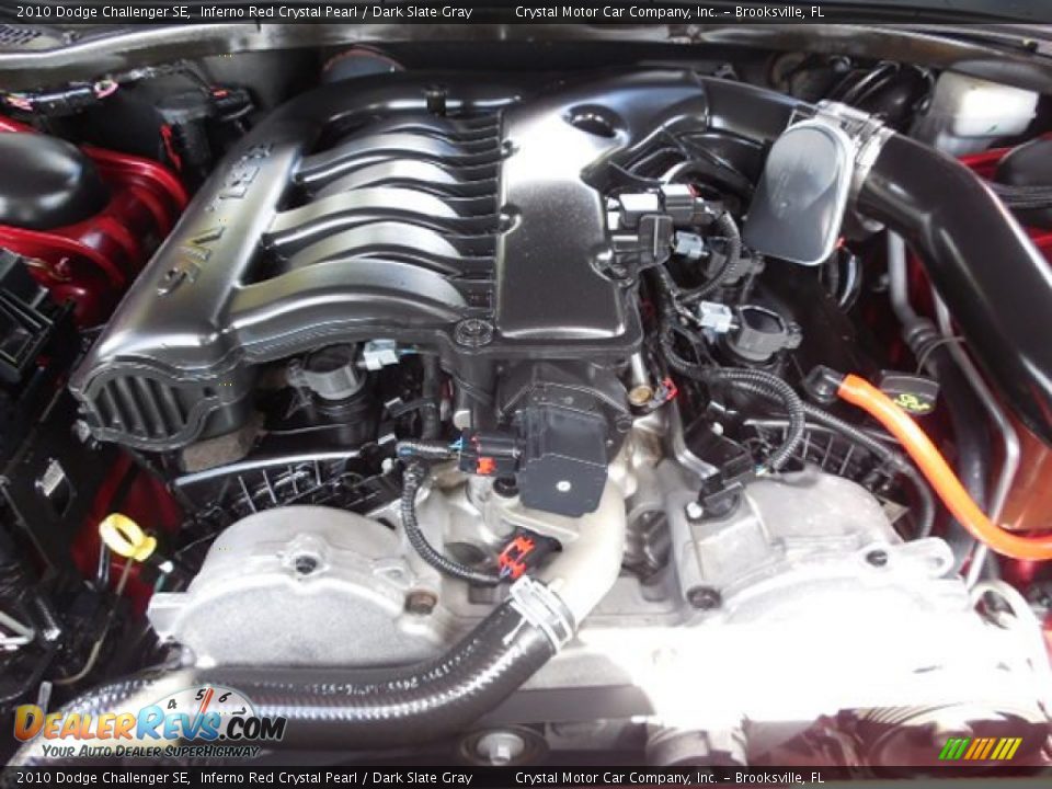 2010 Dodge Challenger SE Inferno Red Crystal Pearl / Dark Slate Gray Photo #16