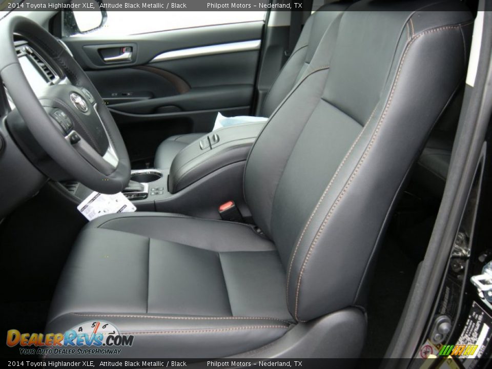 2014 Toyota Highlander XLE Attitude Black Metallic / Black Photo #26