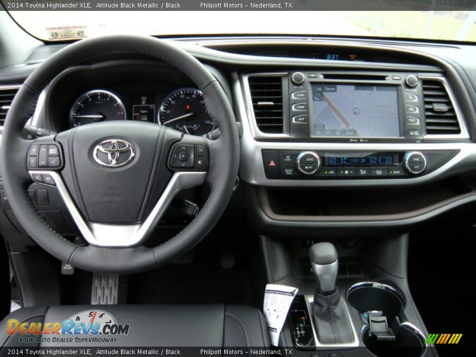 2014 Toyota Highlander XLE Attitude Black Metallic / Black Photo #29