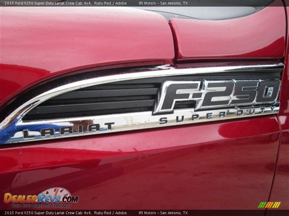 2015 Ford F250 Super Duty Lariat Crew Cab 4x4 Ruby Red / Adobe Photo #12