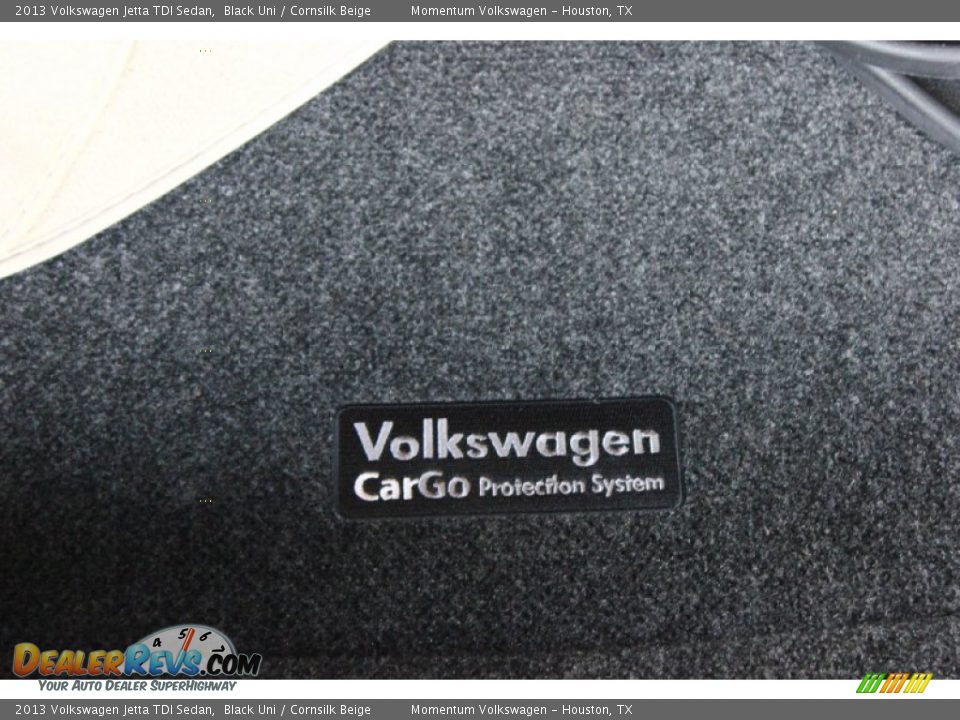 2013 Volkswagen Jetta TDI Sedan Black Uni / Cornsilk Beige Photo #34