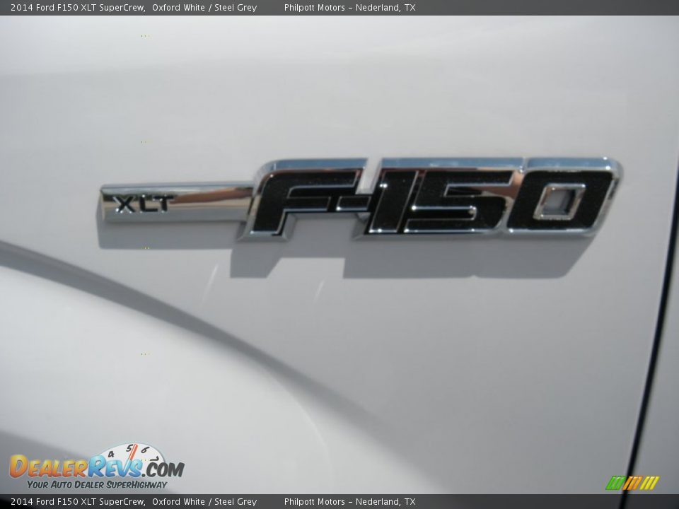 2014 Ford F150 XLT SuperCrew Oxford White / Steel Grey Photo #12