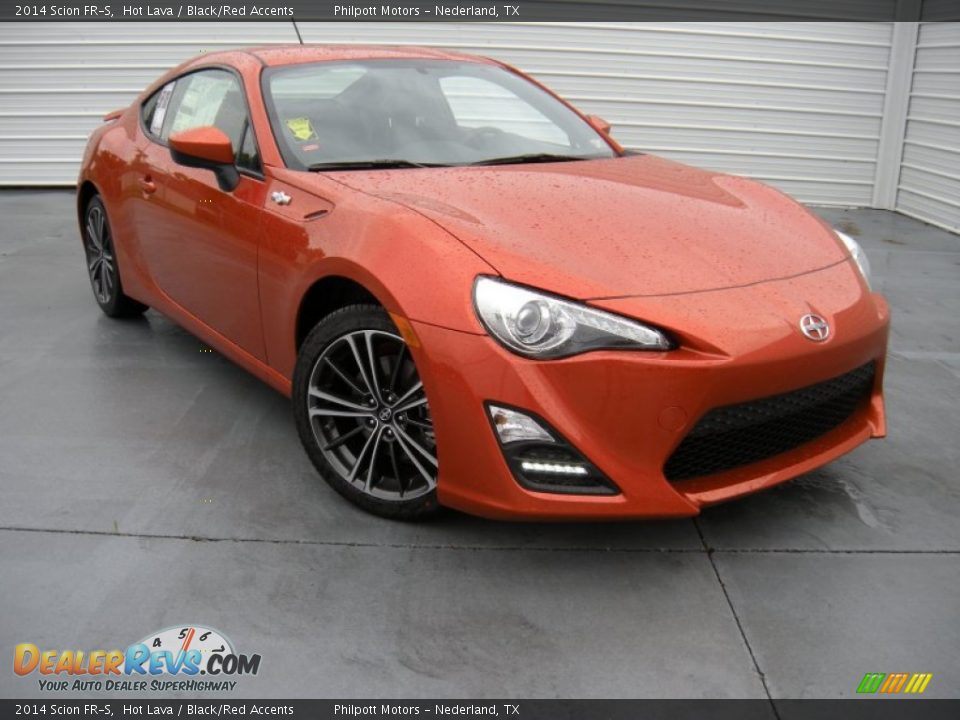 2014 Scion FR-S Hot Lava / Black/Red Accents Photo #2