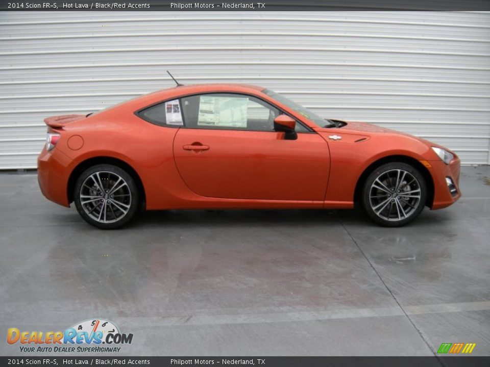 2014 Scion FR-S Hot Lava / Black/Red Accents Photo #3