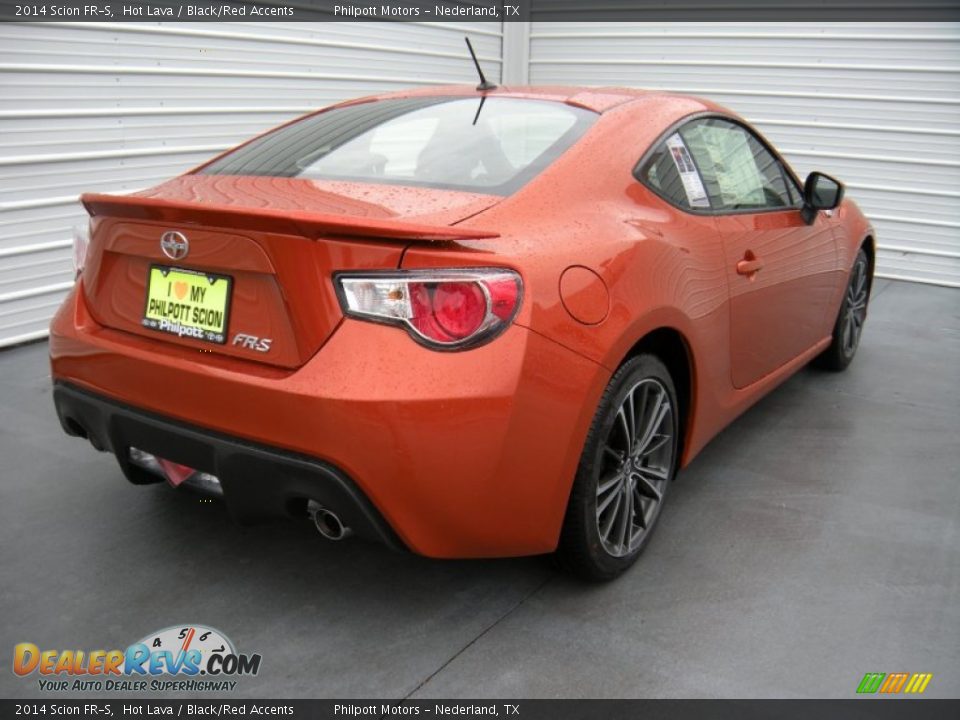 2014 Scion FR-S Hot Lava / Black/Red Accents Photo #4