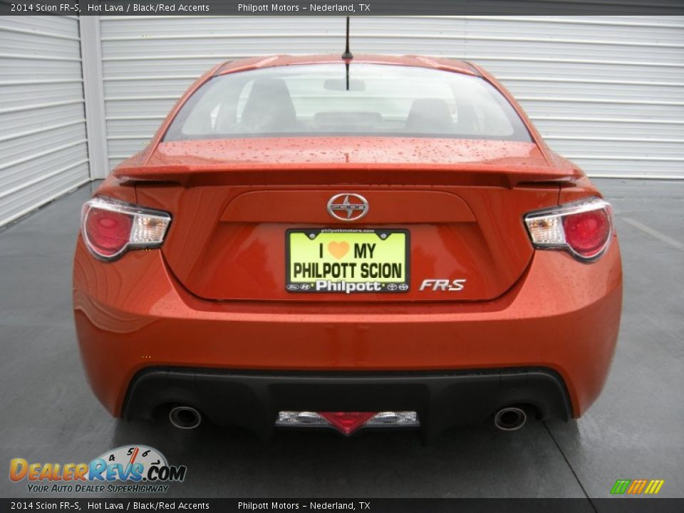 2014 Scion FR-S Hot Lava / Black/Red Accents Photo #5