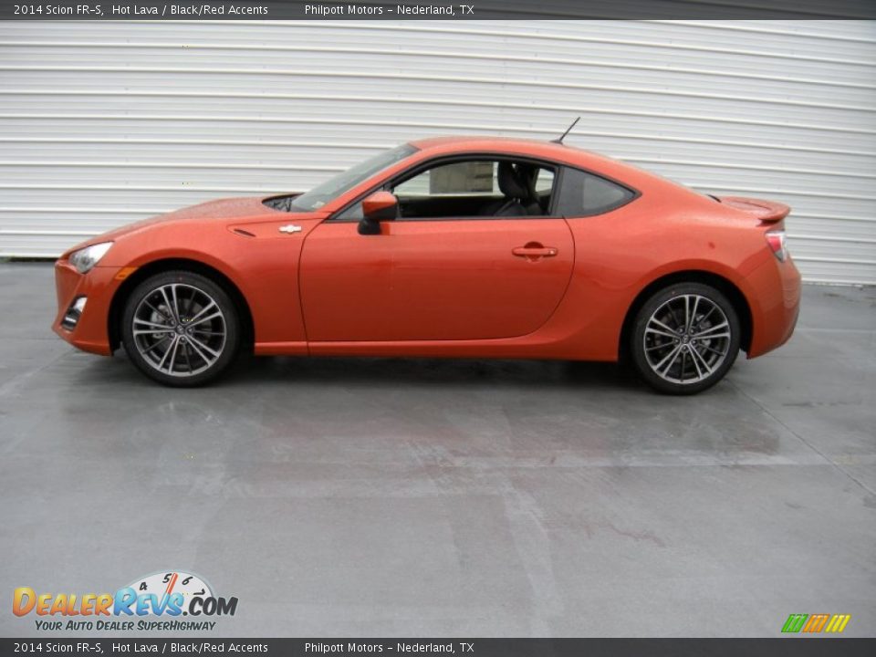 2014 Scion FR-S Hot Lava / Black/Red Accents Photo #6