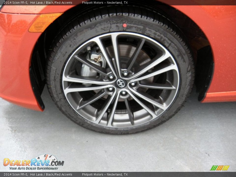 2014 Scion FR-S Hot Lava / Black/Red Accents Photo #12