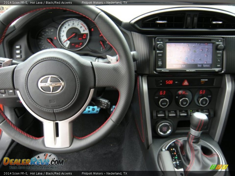 2014 Scion FR-S Hot Lava / Black/Red Accents Photo #27