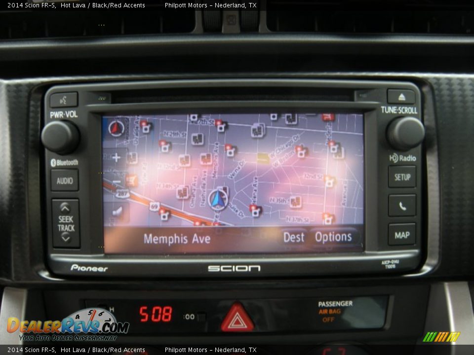 2014 Scion FR-S Hot Lava / Black/Red Accents Photo #29