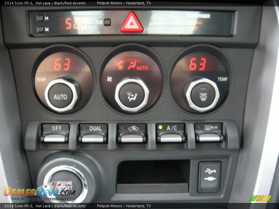 2014 Scion FR-S Hot Lava / Black/Red Accents Photo #30