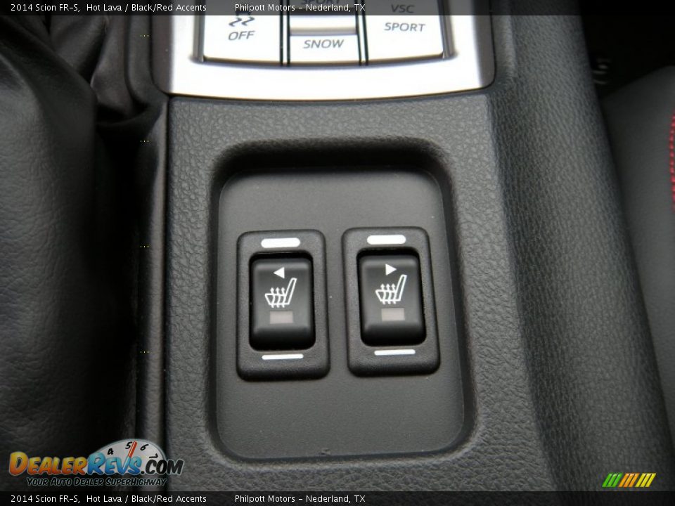 2014 Scion FR-S Hot Lava / Black/Red Accents Photo #34