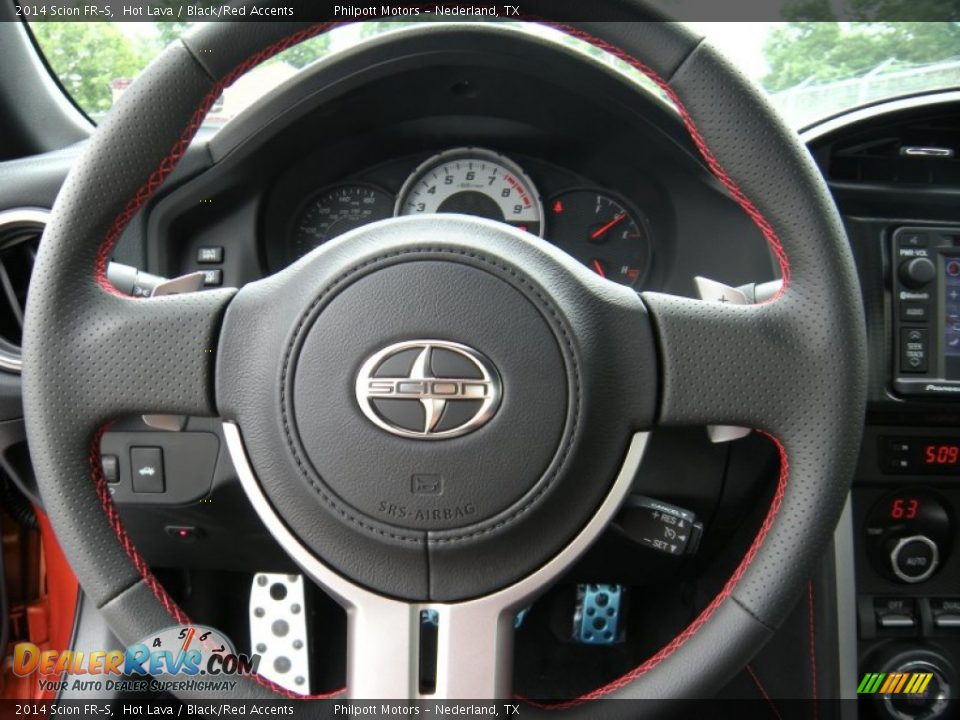 2014 Scion FR-S Hot Lava / Black/Red Accents Photo #35