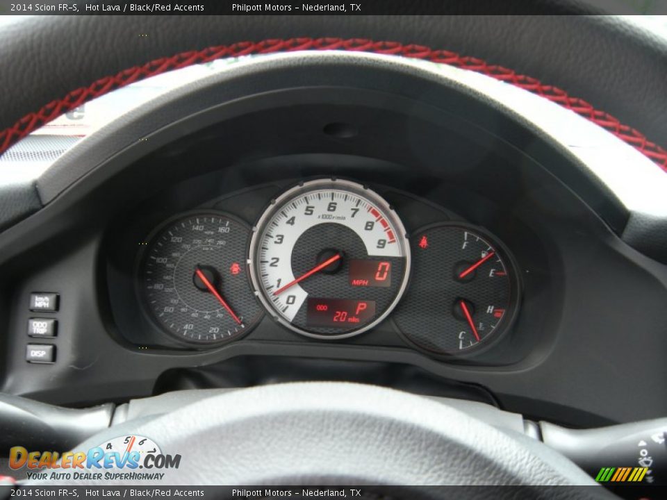 2014 Scion FR-S Hot Lava / Black/Red Accents Photo #36