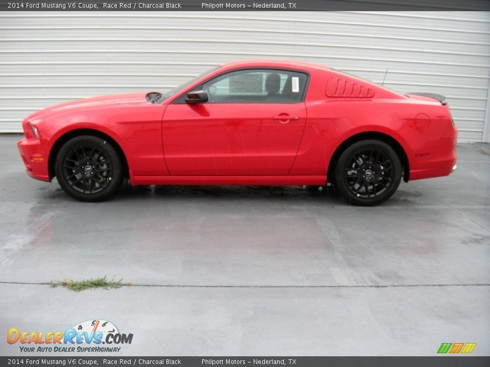 2014 Ford Mustang V6 Coupe Race Red / Charcoal Black Photo #6