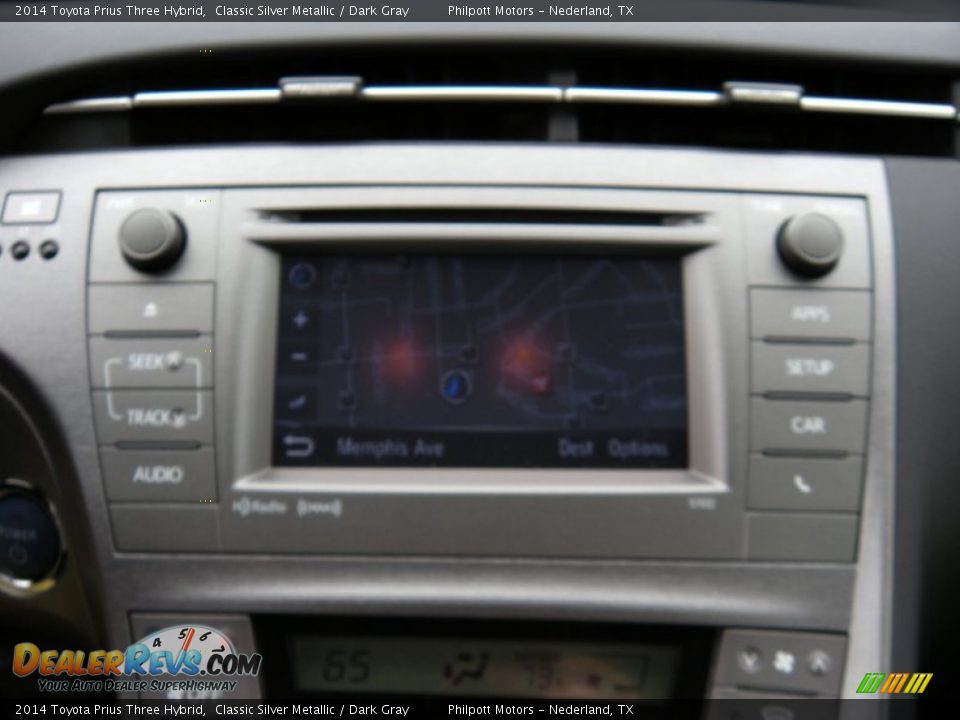 2014 Toyota Prius Three Hybrid Classic Silver Metallic / Dark Gray Photo #28