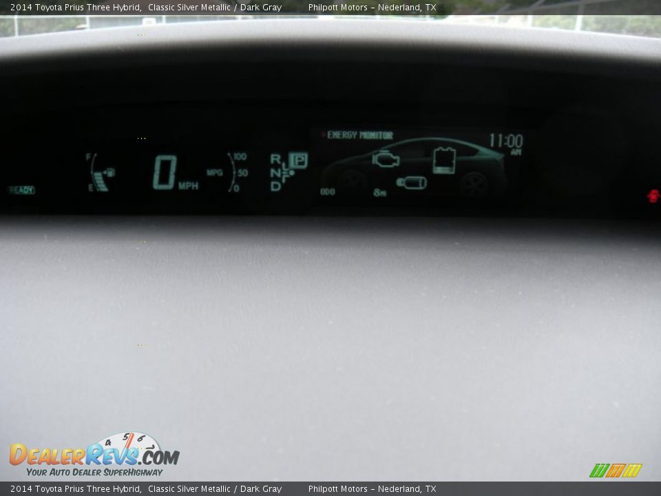 2014 Toyota Prius Three Hybrid Classic Silver Metallic / Dark Gray Photo #33