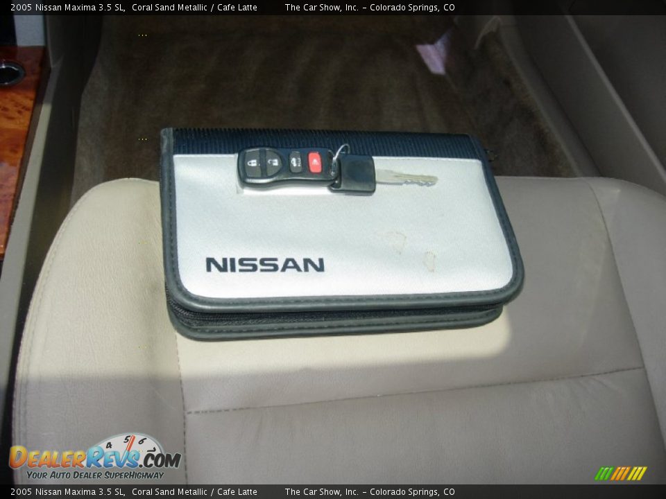 2005 Nissan Maxima 3.5 SL Coral Sand Metallic / Cafe Latte Photo #22