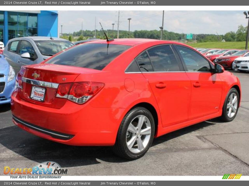 2014 Chevrolet Cruze LT Red Hot / Cocoa/Light Neutral Photo #3