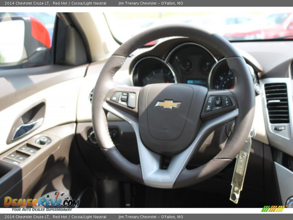 2014 Chevrolet Cruze LT Red Hot / Cocoa/Light Neutral Photo #11