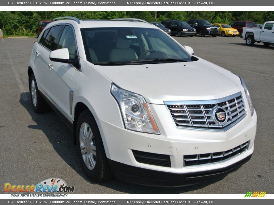 2014 Cadillac SRX Luxury Platinum Ice Tricoat / Shale/Brownstone Photo #1