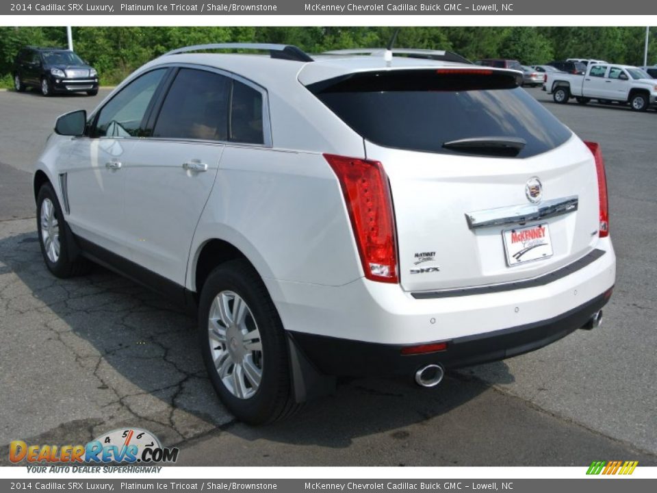 2014 Cadillac SRX Luxury Platinum Ice Tricoat / Shale/Brownstone Photo #4