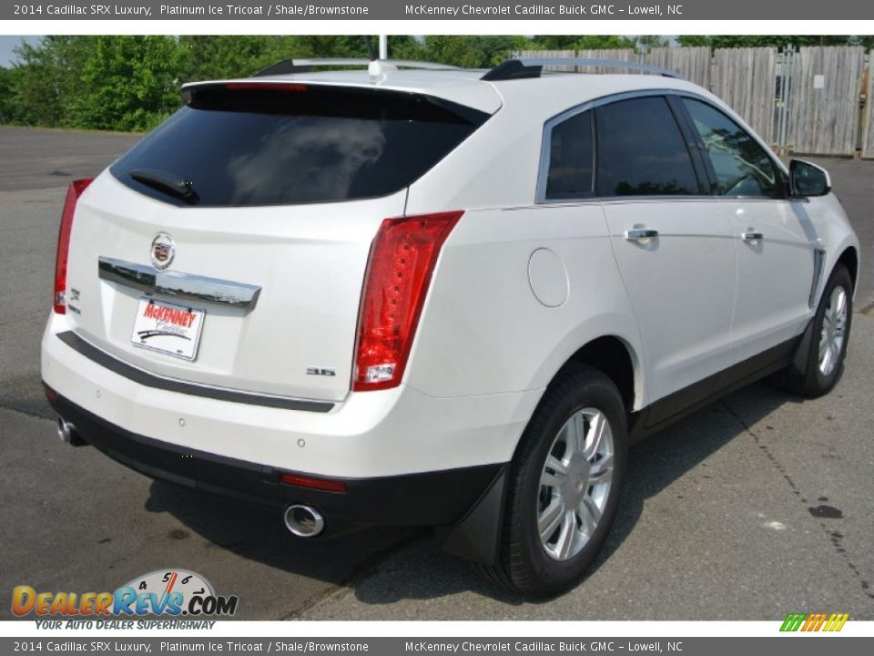 2014 Cadillac SRX Luxury Platinum Ice Tricoat / Shale/Brownstone Photo #5