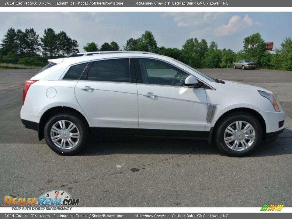 2014 Cadillac SRX Luxury Platinum Ice Tricoat / Shale/Brownstone Photo #6