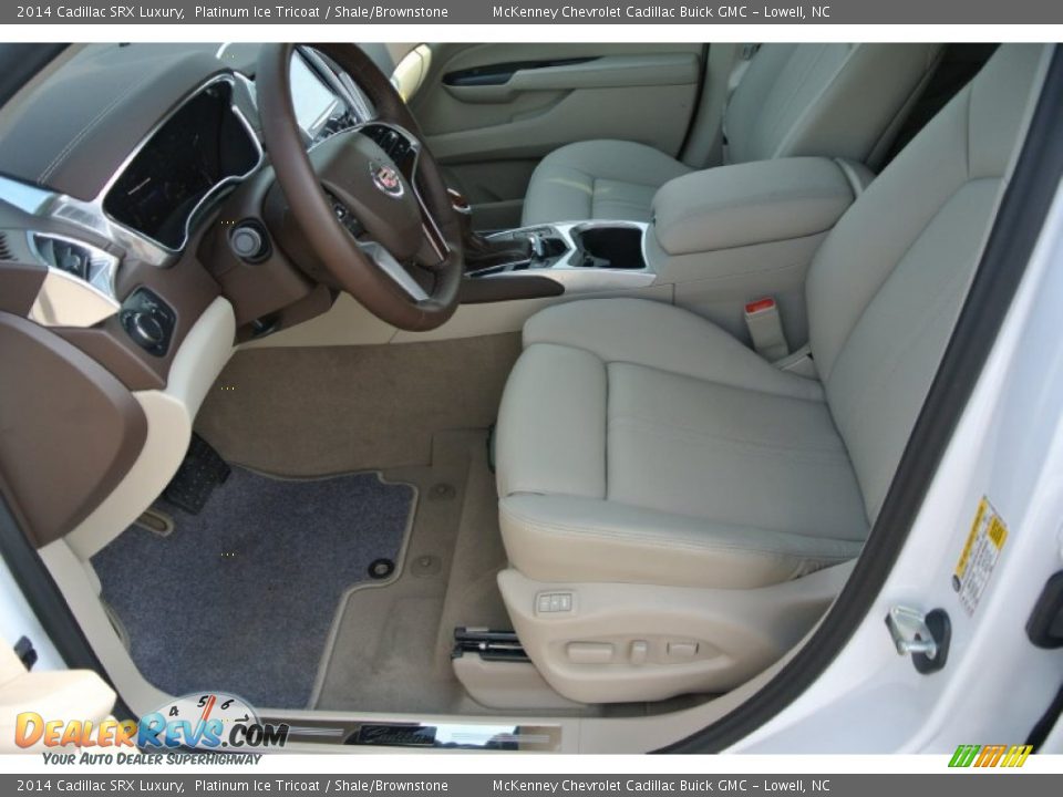 2014 Cadillac SRX Luxury Platinum Ice Tricoat / Shale/Brownstone Photo #8