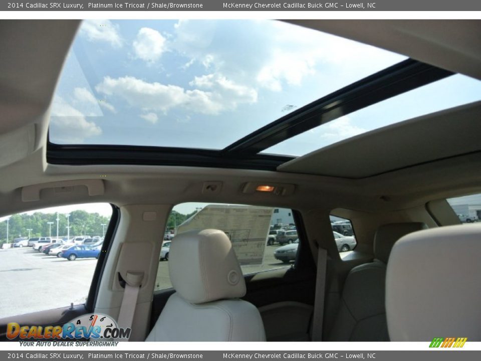 2014 Cadillac SRX Luxury Platinum Ice Tricoat / Shale/Brownstone Photo #10