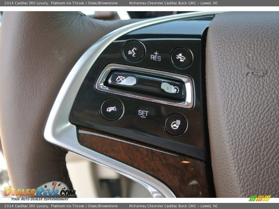 2014 Cadillac SRX Luxury Platinum Ice Tricoat / Shale/Brownstone Photo #15