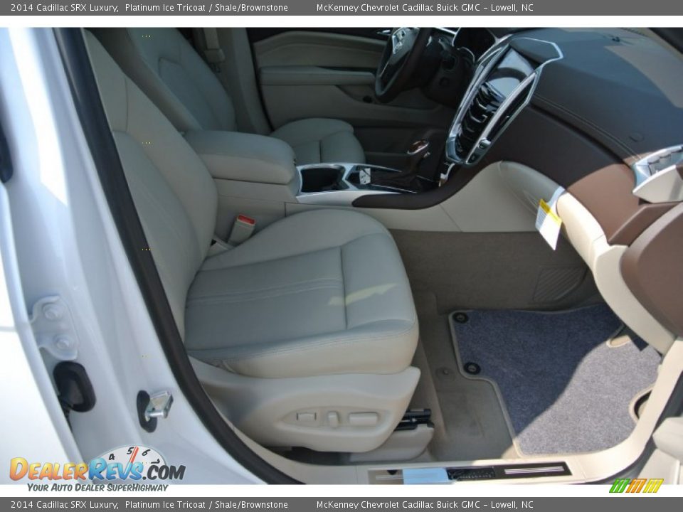 2014 Cadillac SRX Luxury Platinum Ice Tricoat / Shale/Brownstone Photo #19