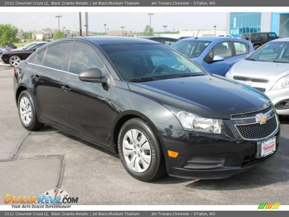 2012 Chevrolet Cruze LS Black Granite Metallic / Jet Black/Medium Titanium Photo #2