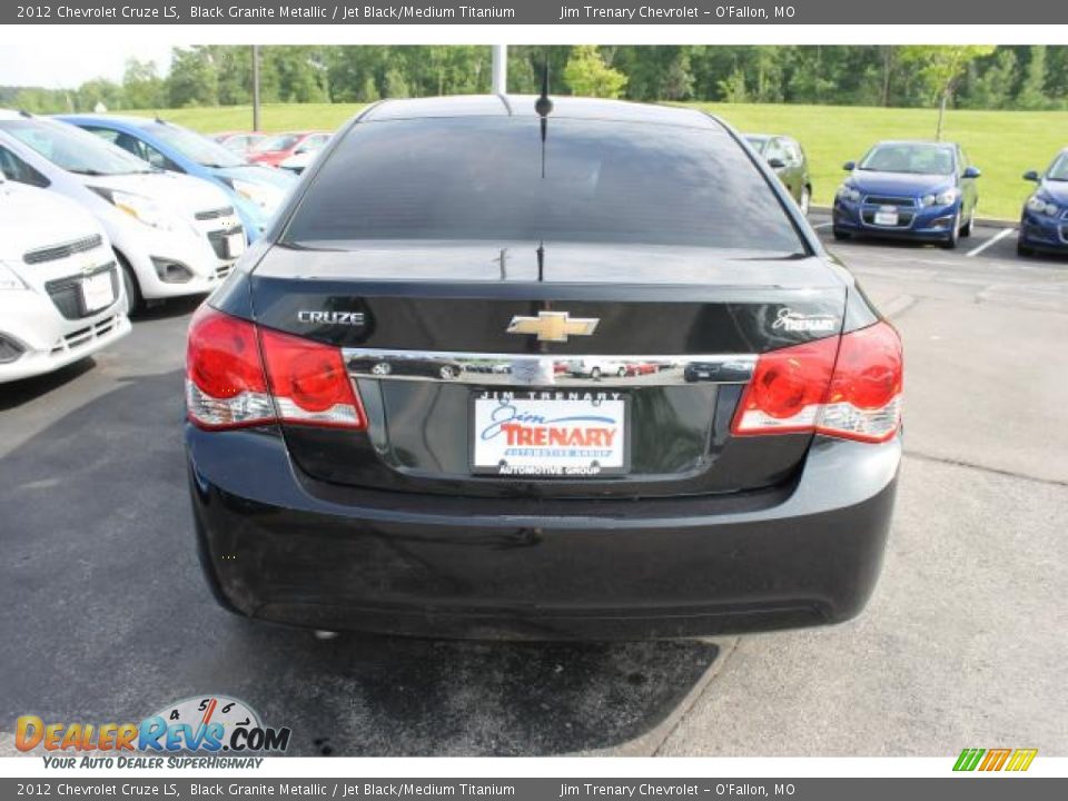 2012 Chevrolet Cruze LS Black Granite Metallic / Jet Black/Medium Titanium Photo #6
