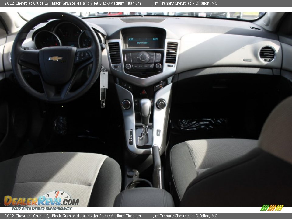2012 Chevrolet Cruze LS Black Granite Metallic / Jet Black/Medium Titanium Photo #10