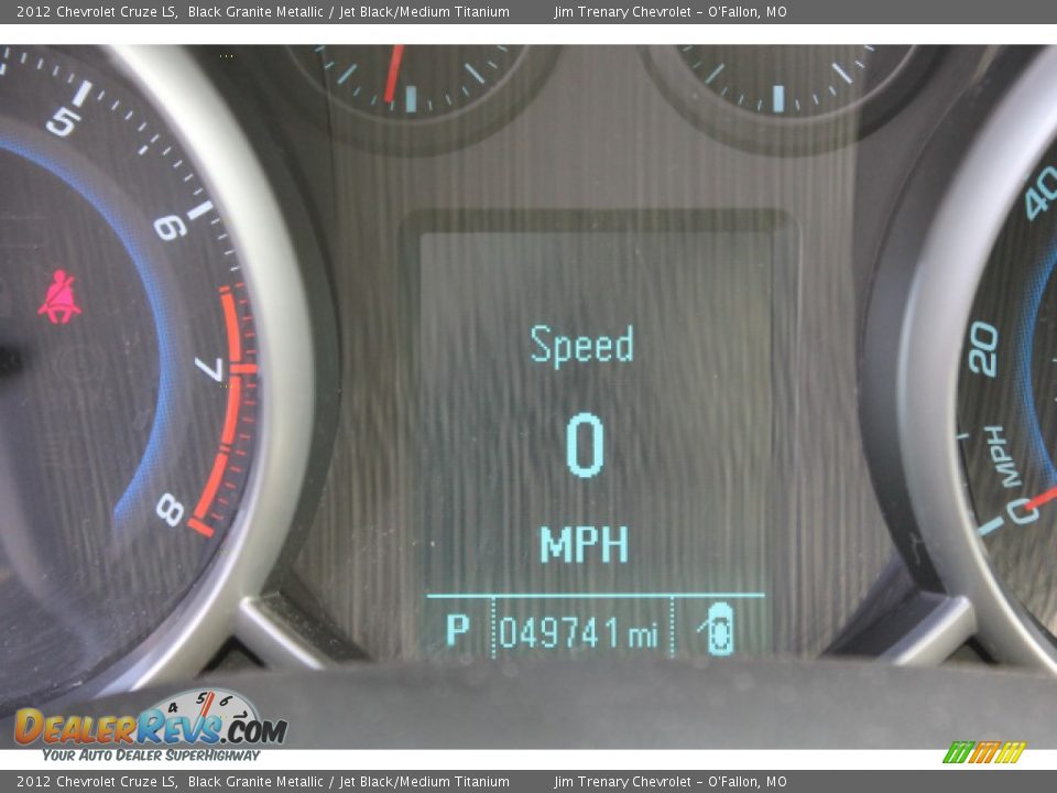 2012 Chevrolet Cruze LS Black Granite Metallic / Jet Black/Medium Titanium Photo #14