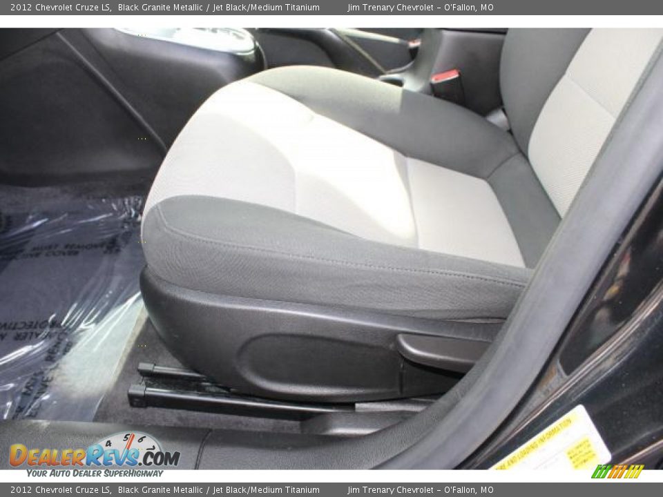 2012 Chevrolet Cruze LS Black Granite Metallic / Jet Black/Medium Titanium Photo #16