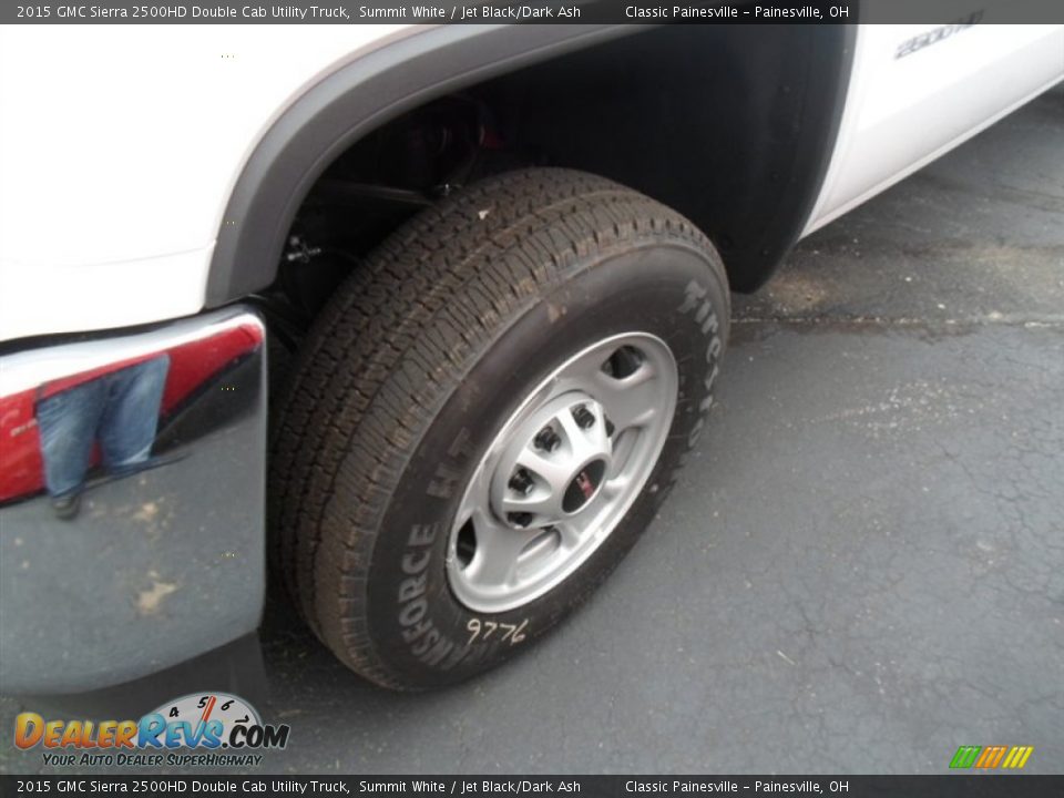 2015 GMC Sierra 2500HD Double Cab Utility Truck Summit White / Jet Black/Dark Ash Photo #3