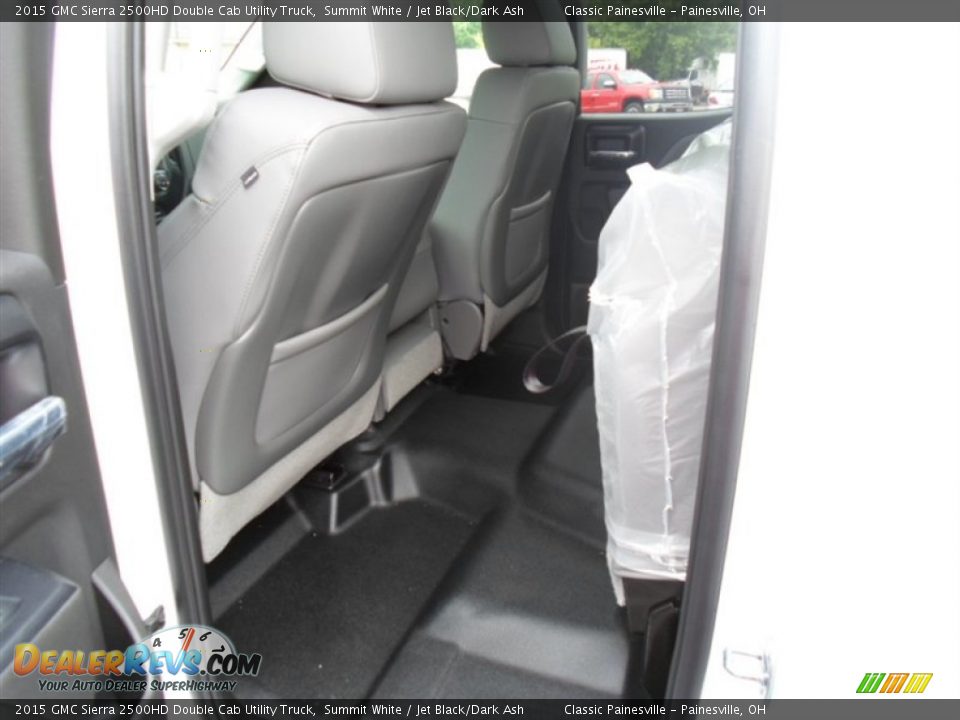 2015 GMC Sierra 2500HD Double Cab Utility Truck Summit White / Jet Black/Dark Ash Photo #5