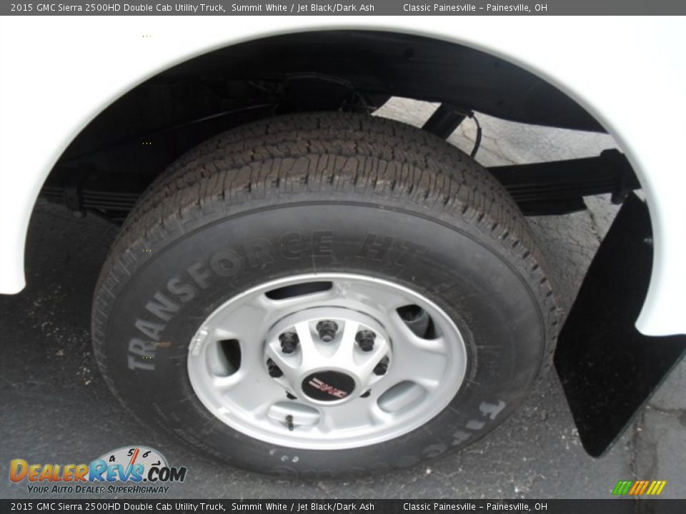 2015 GMC Sierra 2500HD Double Cab Utility Truck Summit White / Jet Black/Dark Ash Photo #6