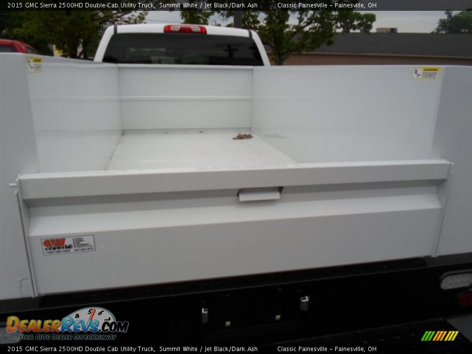 2015 GMC Sierra 2500HD Double Cab Utility Truck Summit White / Jet Black/Dark Ash Photo #8