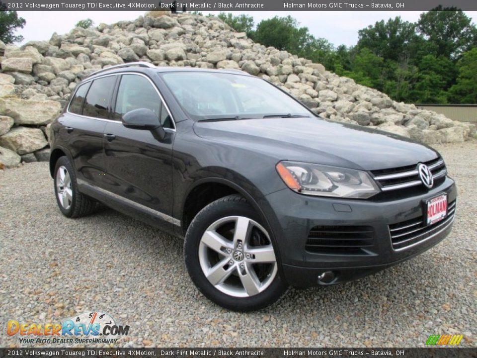 2012 Volkswagen Touareg TDI Executive 4XMotion Dark Flint Metallic / Black Anthracite Photo #1