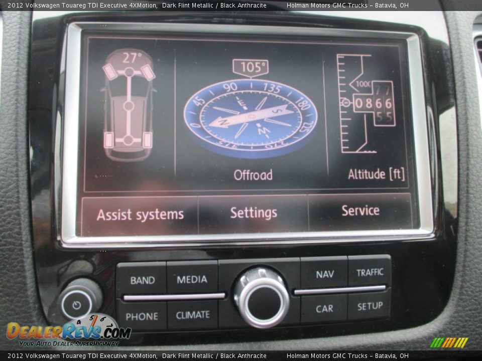 2012 Volkswagen Touareg TDI Executive 4XMotion Dark Flint Metallic / Black Anthracite Photo #8