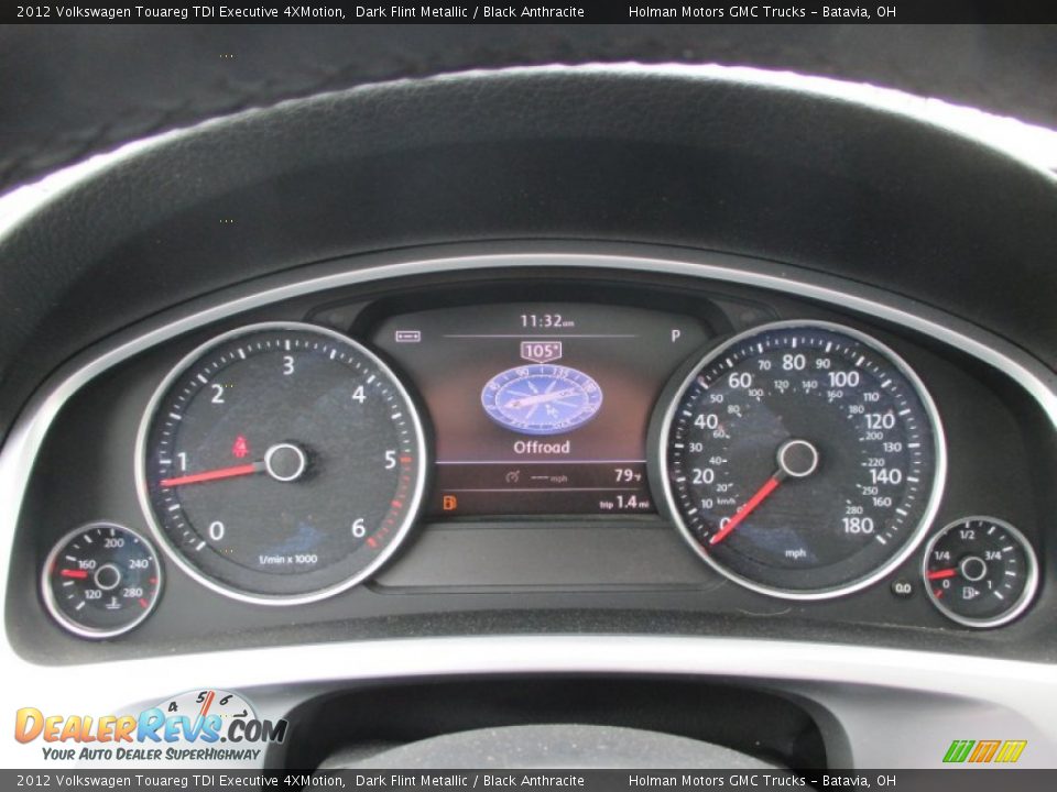 2012 Volkswagen Touareg TDI Executive 4XMotion Dark Flint Metallic / Black Anthracite Photo #20