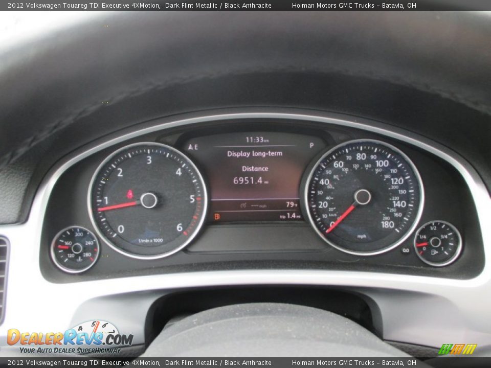 2012 Volkswagen Touareg TDI Executive 4XMotion Dark Flint Metallic / Black Anthracite Photo #21