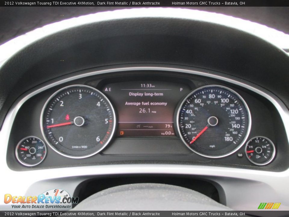 2012 Volkswagen Touareg TDI Executive 4XMotion Dark Flint Metallic / Black Anthracite Photo #22