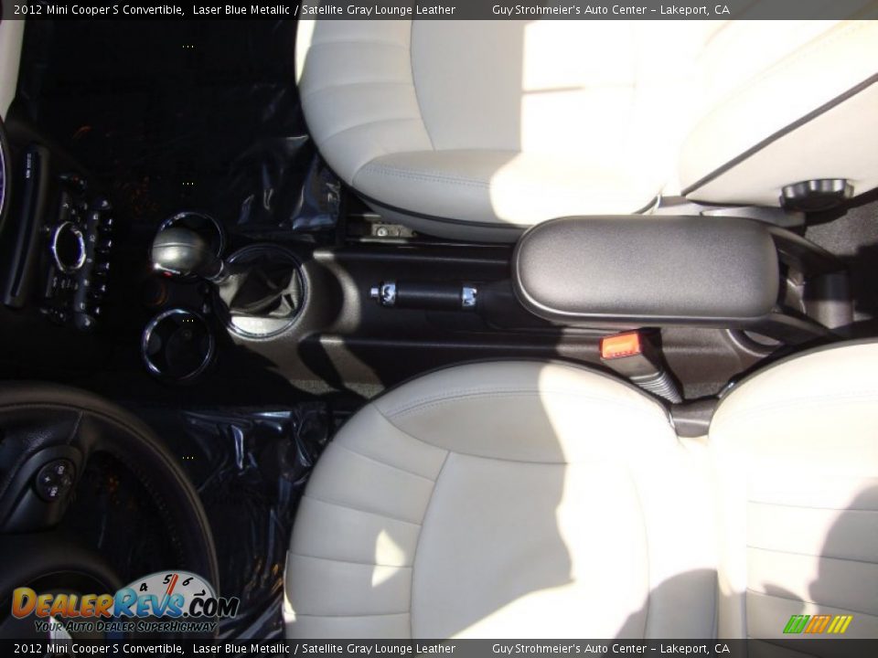 2012 Mini Cooper S Convertible Laser Blue Metallic / Satellite Gray Lounge Leather Photo #16