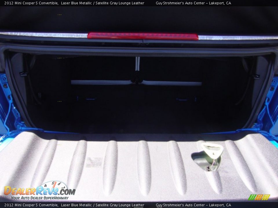 2012 Mini Cooper S Convertible Laser Blue Metallic / Satellite Gray Lounge Leather Photo #19