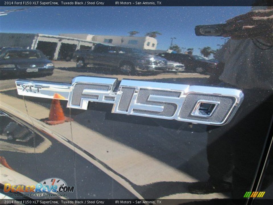 2014 Ford F150 XLT SuperCrew Tuxedo Black / Steel Grey Photo #10