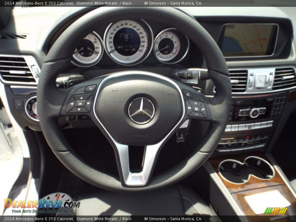 2014 Mercedes-Benz E 350 Cabriolet Diamond White Metallic / Black Photo #7